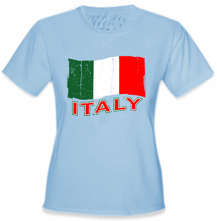 Italy Vintage Flag Girl's T-Shirt