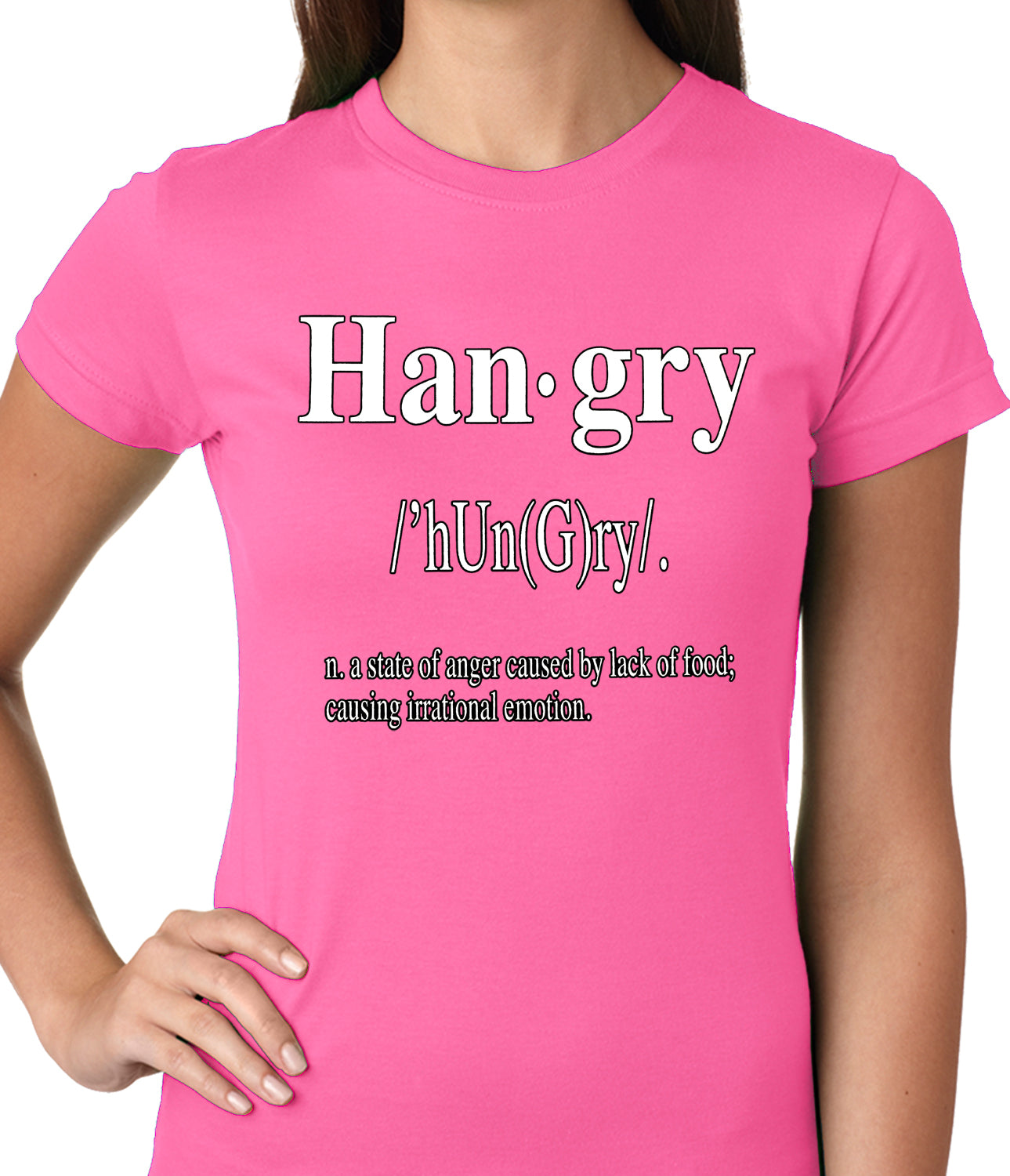 Hangry Definition Ladies T-shirt
