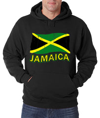 Jamaica Vintage Flag Adult Hoodie