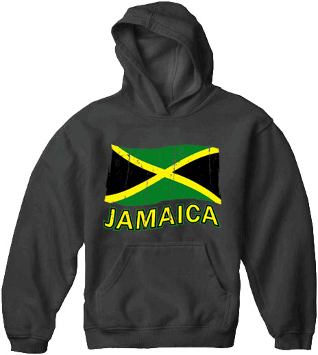 Jamaica Vintage Flag Adult Hoodie