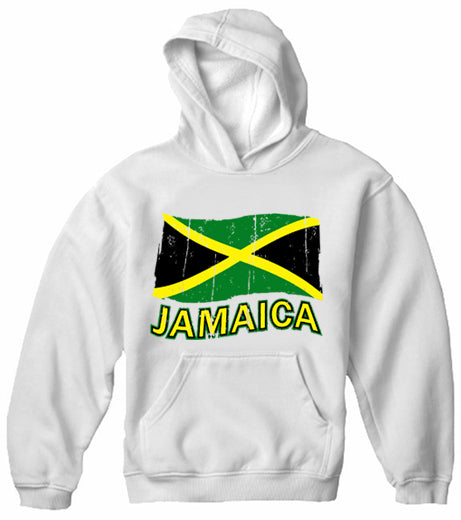 Jamaica Vintage Flag Adult Hoodie