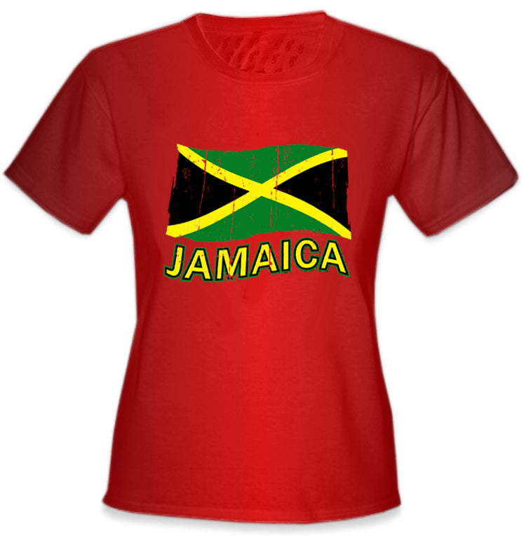 Jamaica Vintage Flag Girl's T-Shirt