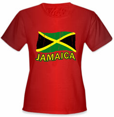 Jamaica Vintage Flag Girl's T-Shirt