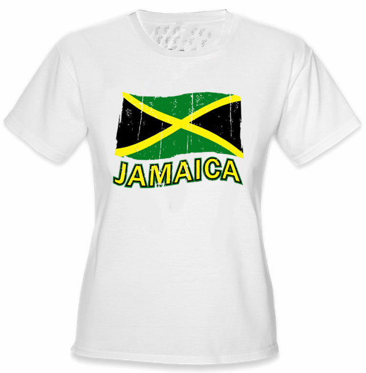 Jamaica Vintage Flag Girl's T-Shirt