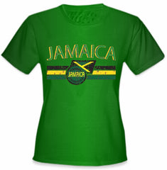 Jamaica Vintage Shield International Girls T-Shirt