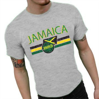 Jamaica Vintage Shield International Mens T-Shirt