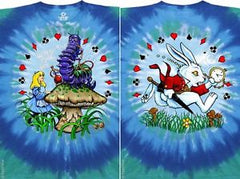 Jefferson Airplane Tshirt - Jefferson Airplane Alice In Wonderland Tie Dye T-Shirt