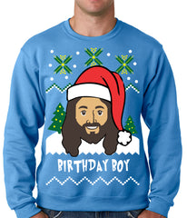 Jesus - Birthday Boy - Ugly Christmas Sweater Crewneck Sweatshirt