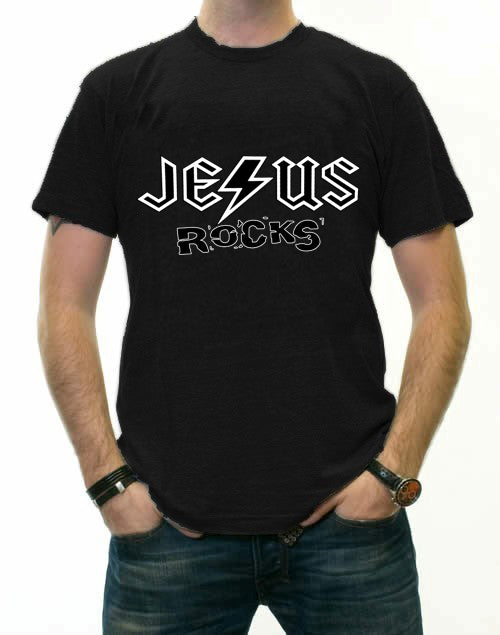Jesus Rocks Men's T-Shirt