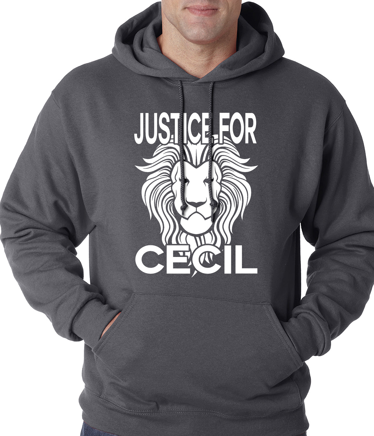 Justice For Cecil The Lion Adult Hoodie