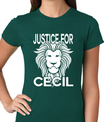Justice For Cecil The Lion Ladies T-shirt