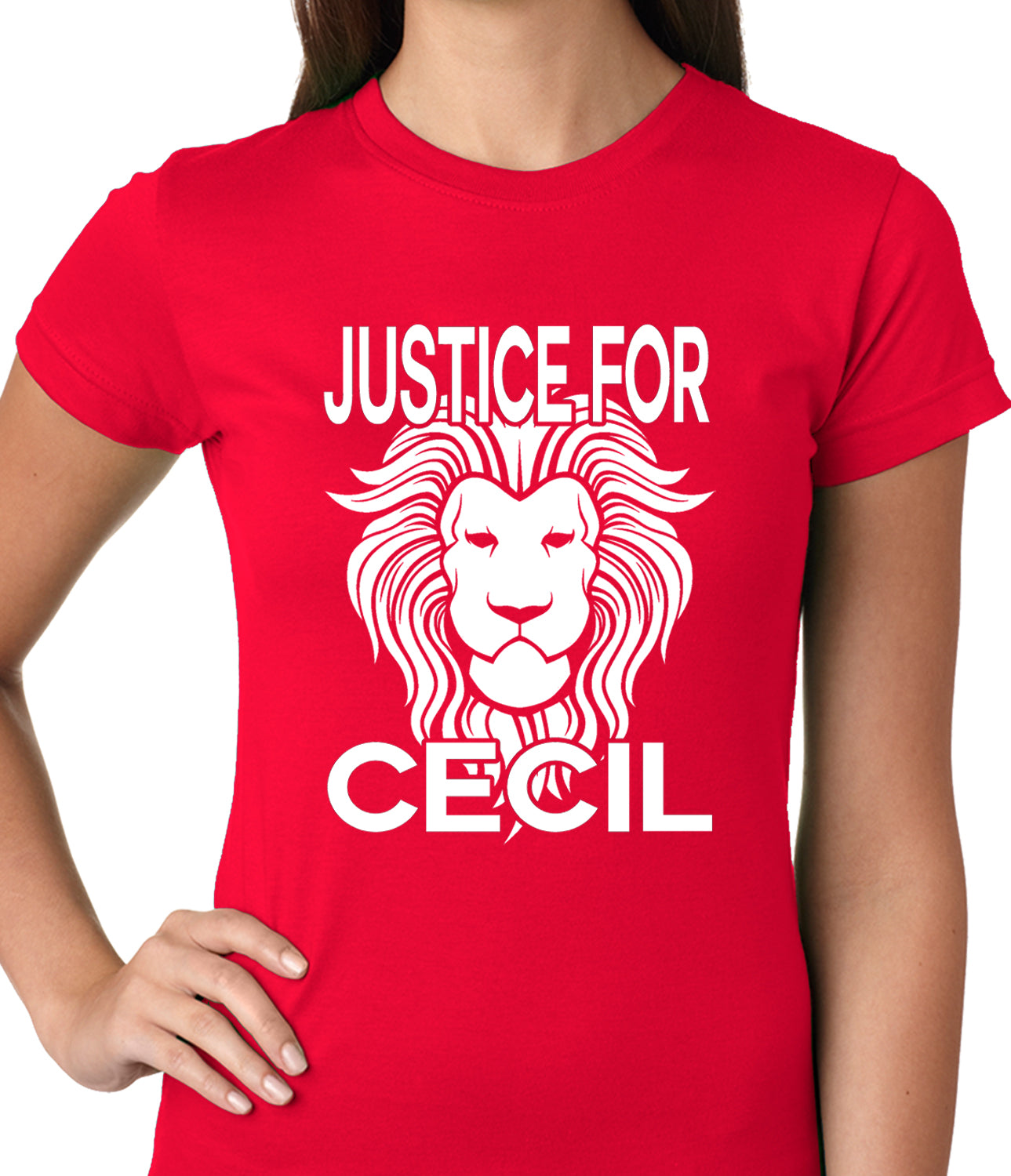 Justice For Cecil The Lion Ladies T-shirt