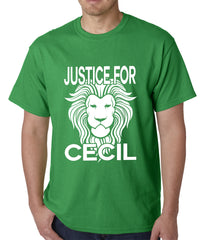 Justice For Cecil The Lion Mens T-shirt