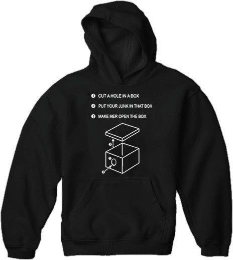 Justin "Hole In A Box" Adult Hoodie