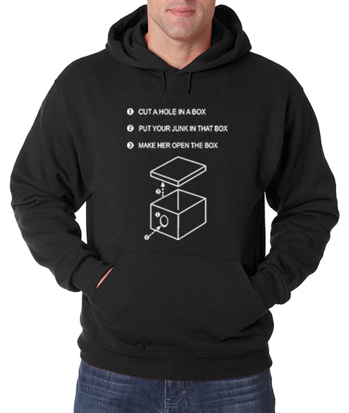 Justin "Hole In A Box" Adult Hoodie