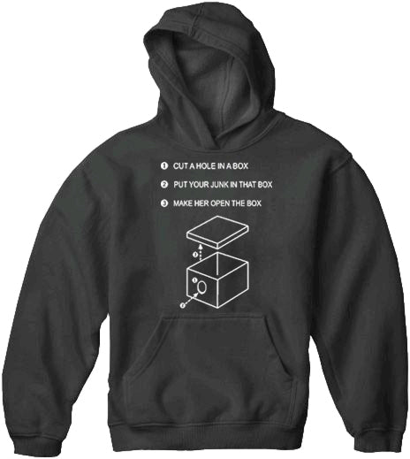 Justin "Hole In A Box" Adult Hoodie