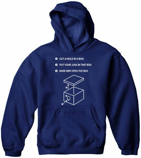 Justin "Hole In A Box" Adult Hoodie