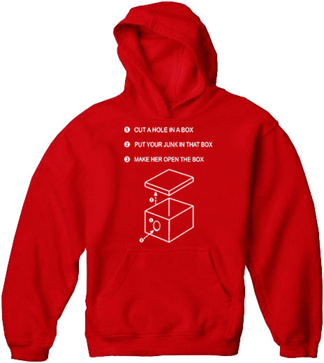 Justin "Hole In A Box" Adult Hoodie