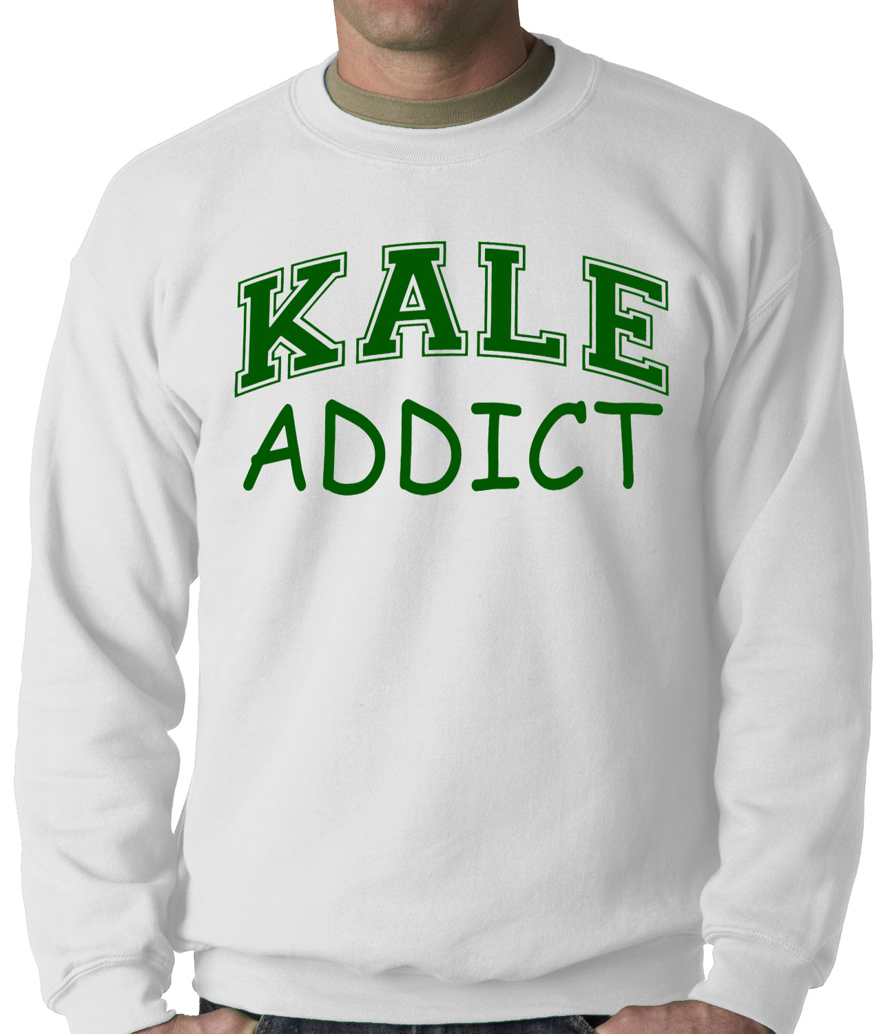 Kale Addict Adult Crewneck