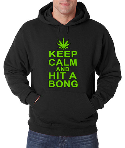 Keep Calm and Hit a Bong Adult Hoodie
