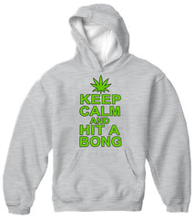 Keep Calm and Hit a Bong Adult Hoodie