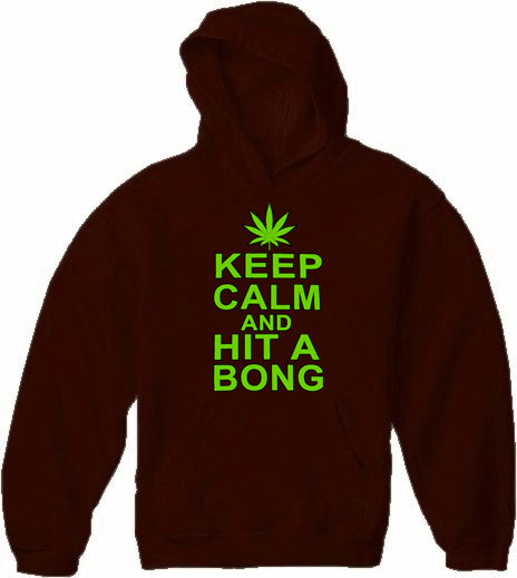 Keep Calm and Hit a Bong Adult Hoodie