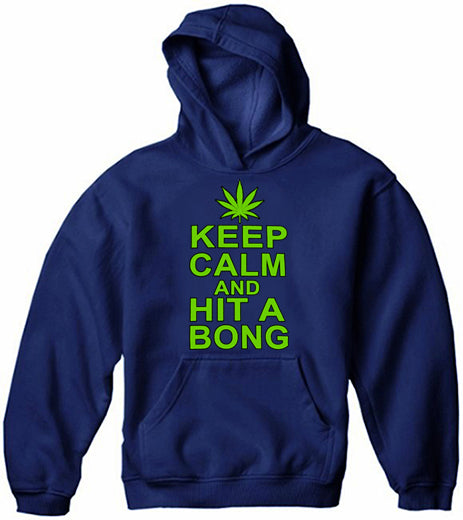 Keep Calm and Hit a Bong Adult Hoodie