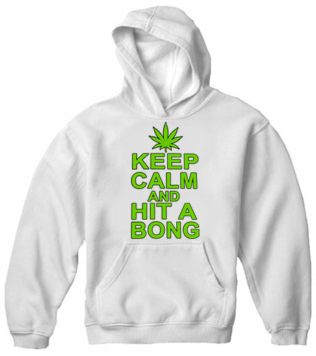 Keep Calm and Hit a Bong Adult Hoodie