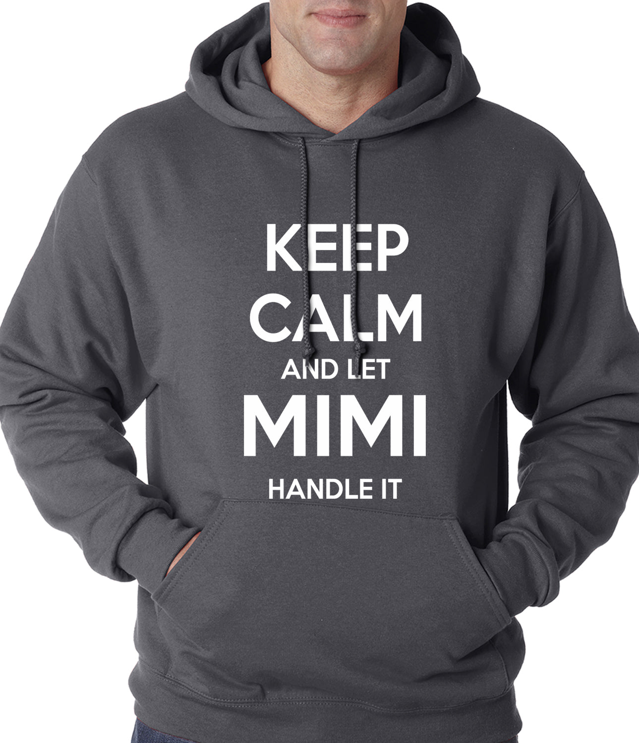 Keep Calm and Let Mimi Handle It Grandmother Adult Hoodie