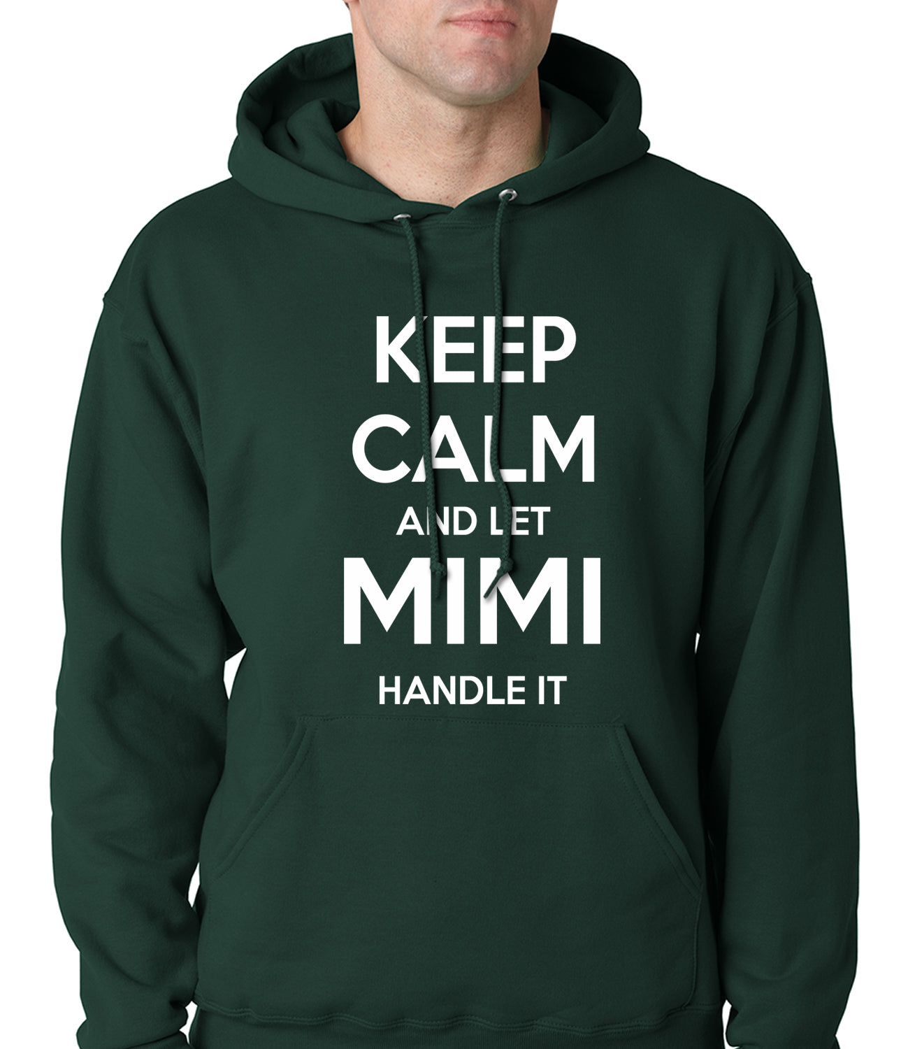 Keep Calm and Let Mimi Handle It Grandmother Adult Hoodie