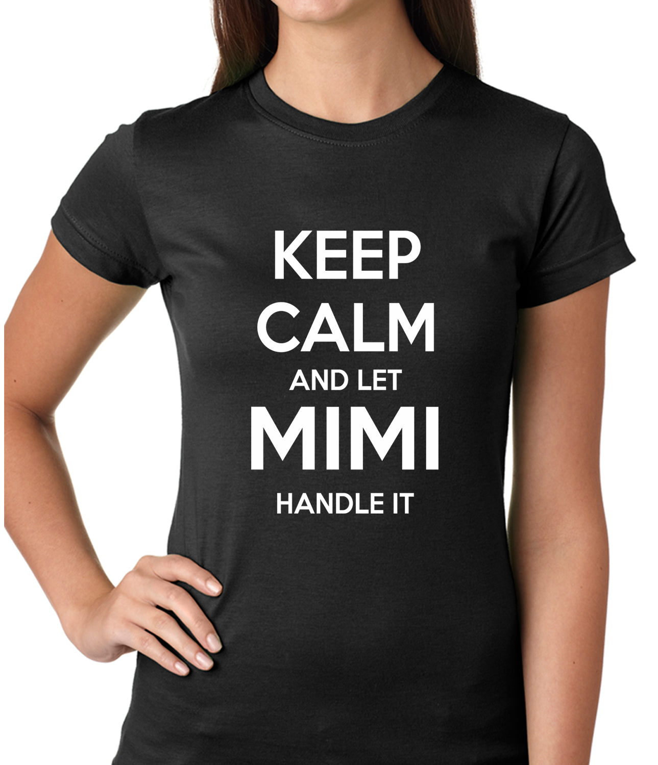 Keep Calm and Let Mimi Handle It Grandmother Girls T-shirt