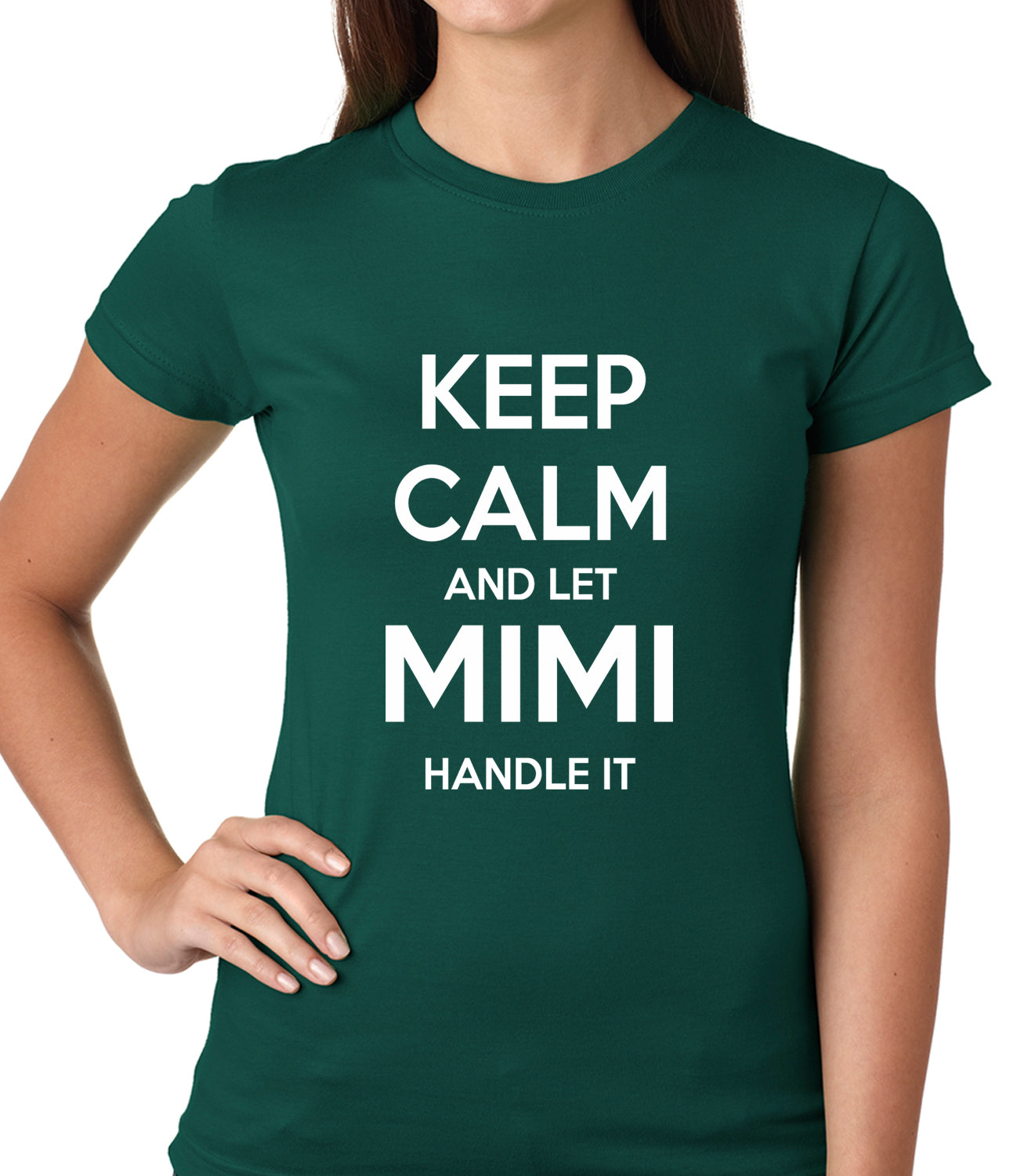 Keep Calm and Let Mimi Handle It Grandmother Girls T-shirt