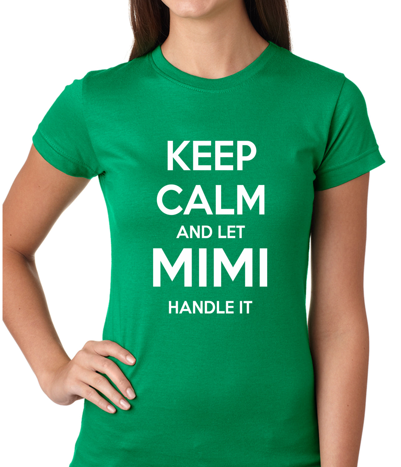 Keep Calm and Let Mimi Handle It Grandmother Girls T-shirt