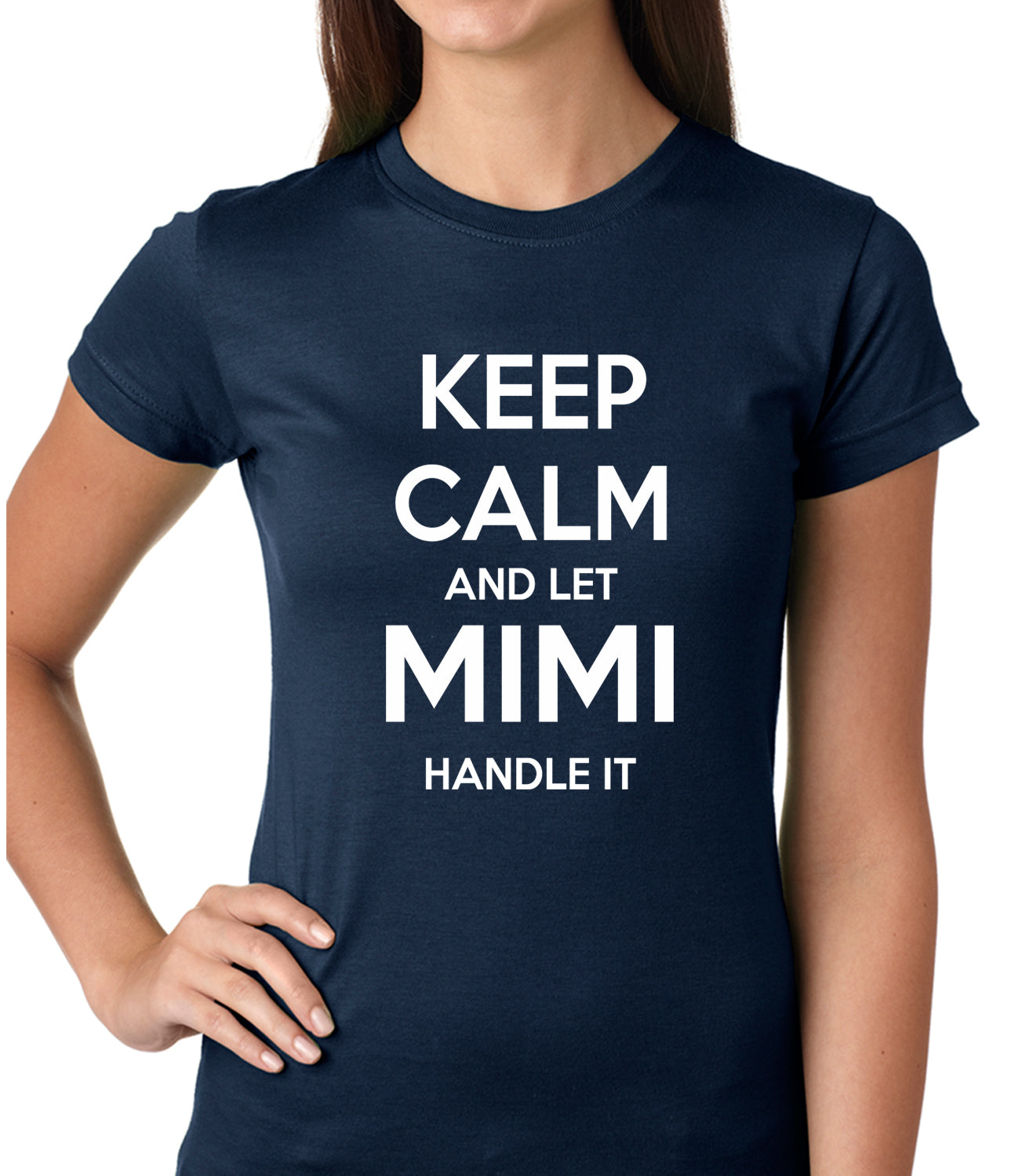 Keep Calm and Let Mimi Handle It Grandmother Girls T-shirt