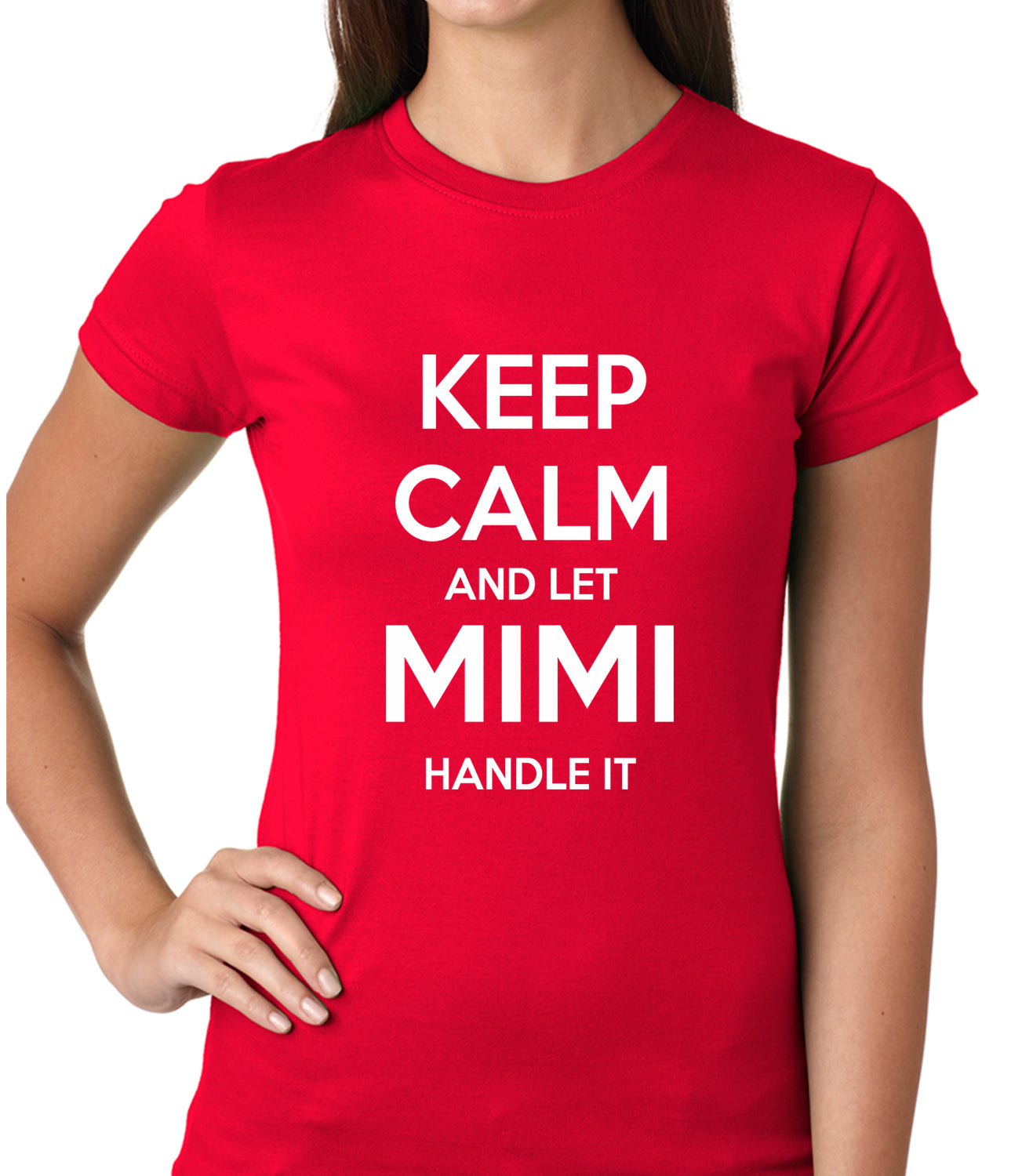 Keep Calm and Let Mimi Handle It Grandmother Girls T-shirt