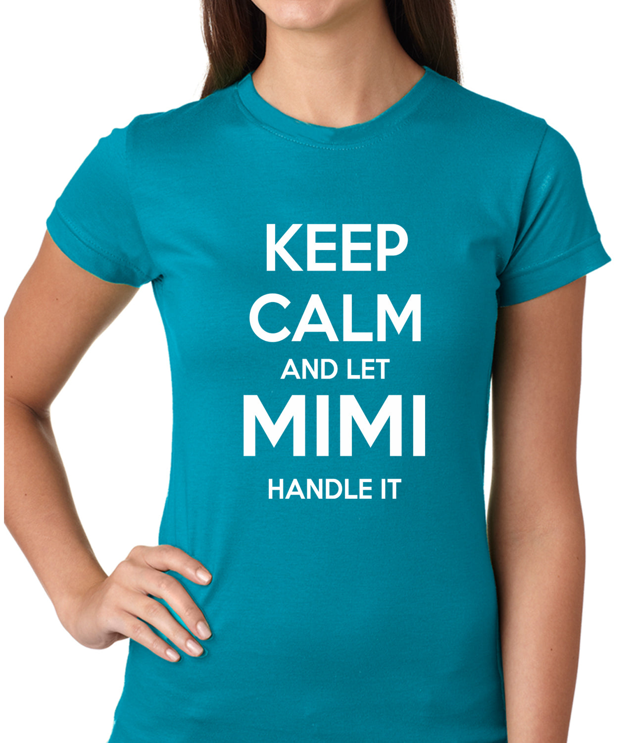 Keep Calm and Let Mimi Handle It Grandmother Girls T-shirt