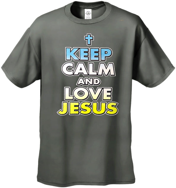 Keep Calm And Love Jesus Men's T-Shirt