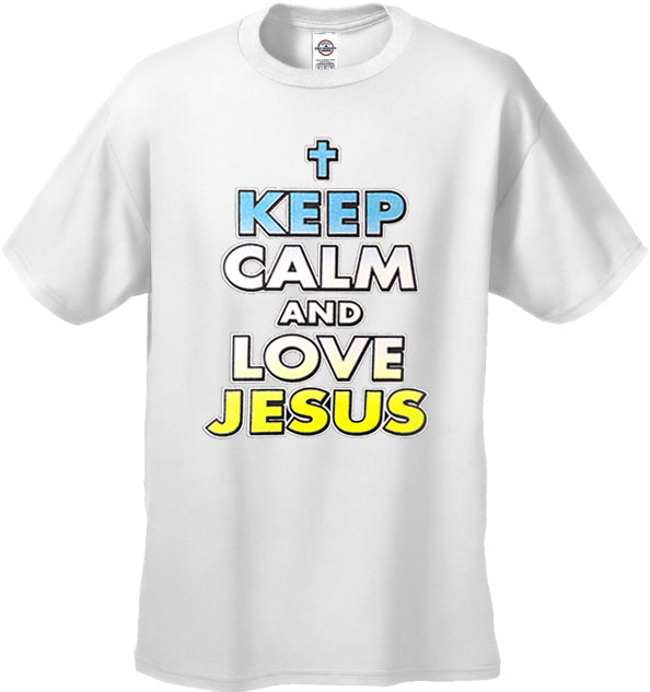 Keep Calm And Love Jesus Men's T-Shirt