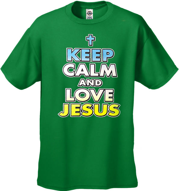 Keep Calm And Love Jesus Men's T-Shirt