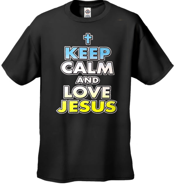 Keep Calm And Love Jesus Men's T-Shirt