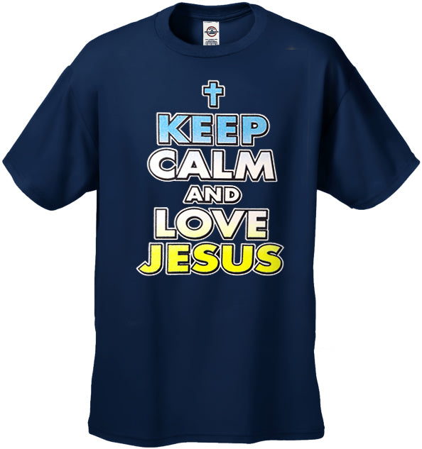 Keep Calm And Love Jesus Men's T-Shirt