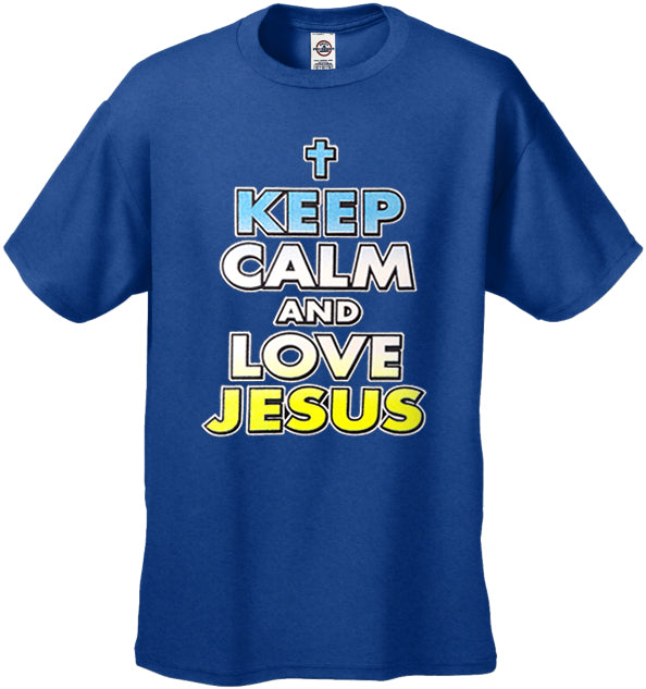 Keep Calm And Love Jesus Men's T-Shirt