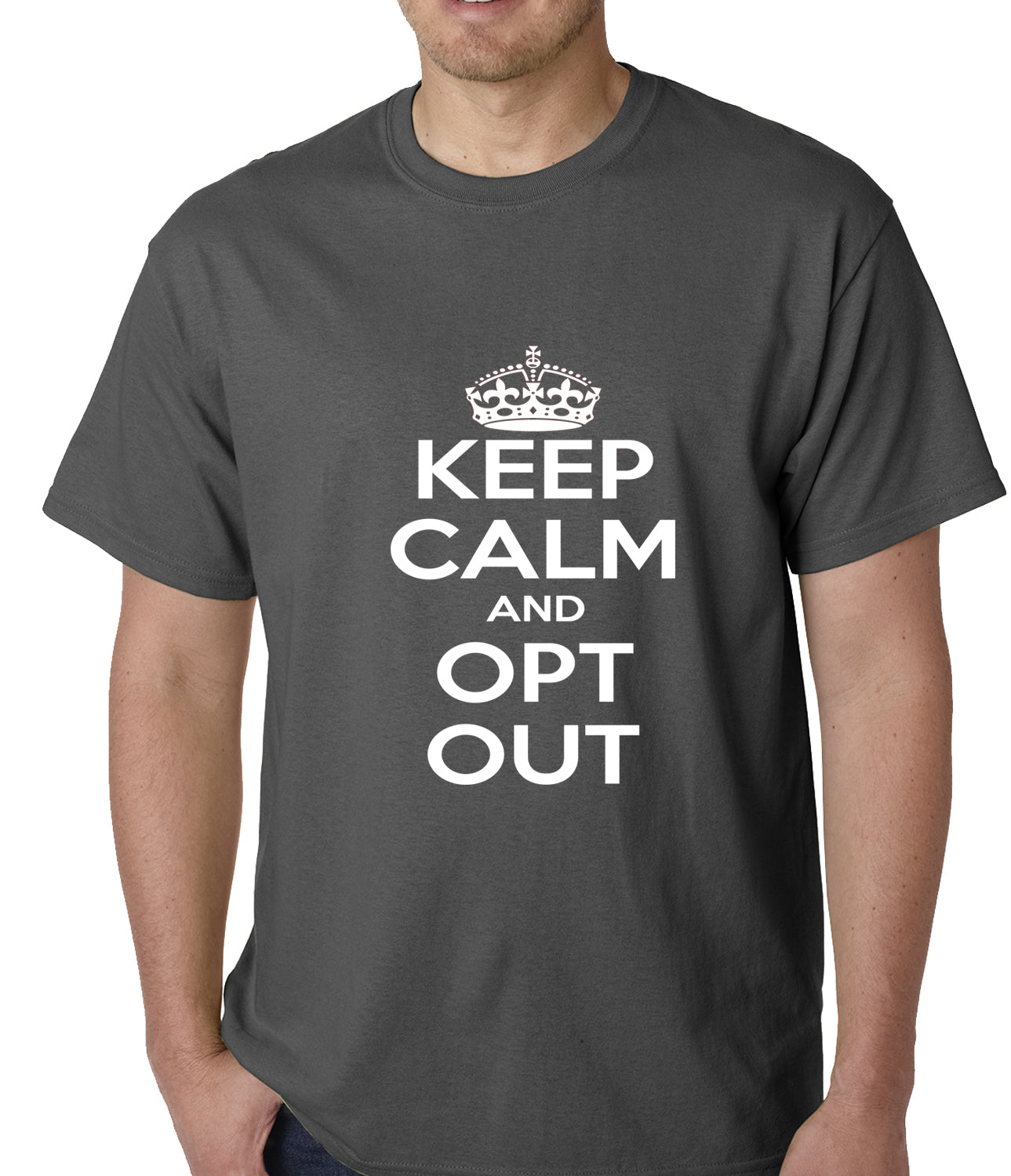 Keep Calm and Opt Out of Common Core Mens T-shirt