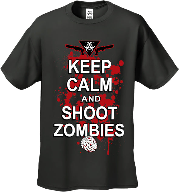 Keep Calm And Shoot Zombies Men's T-Shirt