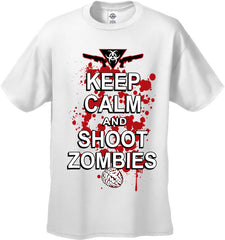Keep Calm And Shoot Zombies Men's T-Shirt