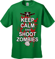 Keep Calm And Shoot Zombies Men's T-Shirt
