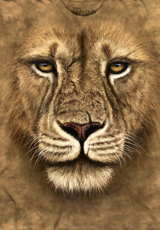 Kid's Lion Warrior Big Face T-Shirt