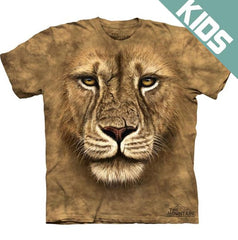 Kid's Lion Warrior Big Face T-Shirt