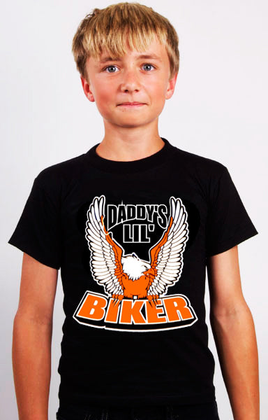 Kids Biker Shirts - Daddy's Lil' Biker Shirt