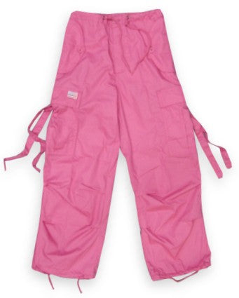 Kids Unisex Basic UFO Pants (Hot Pink)